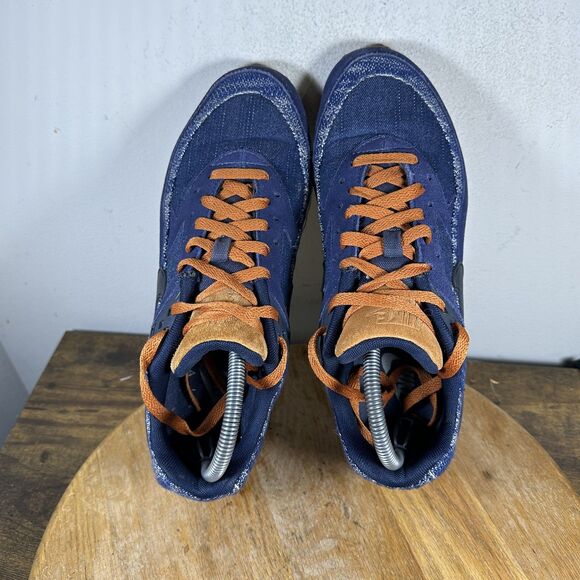 Nike Air Max Shoes Mens Size 8.5 Denim Suede Orange Laces 819523-400 Sneakers main image 8